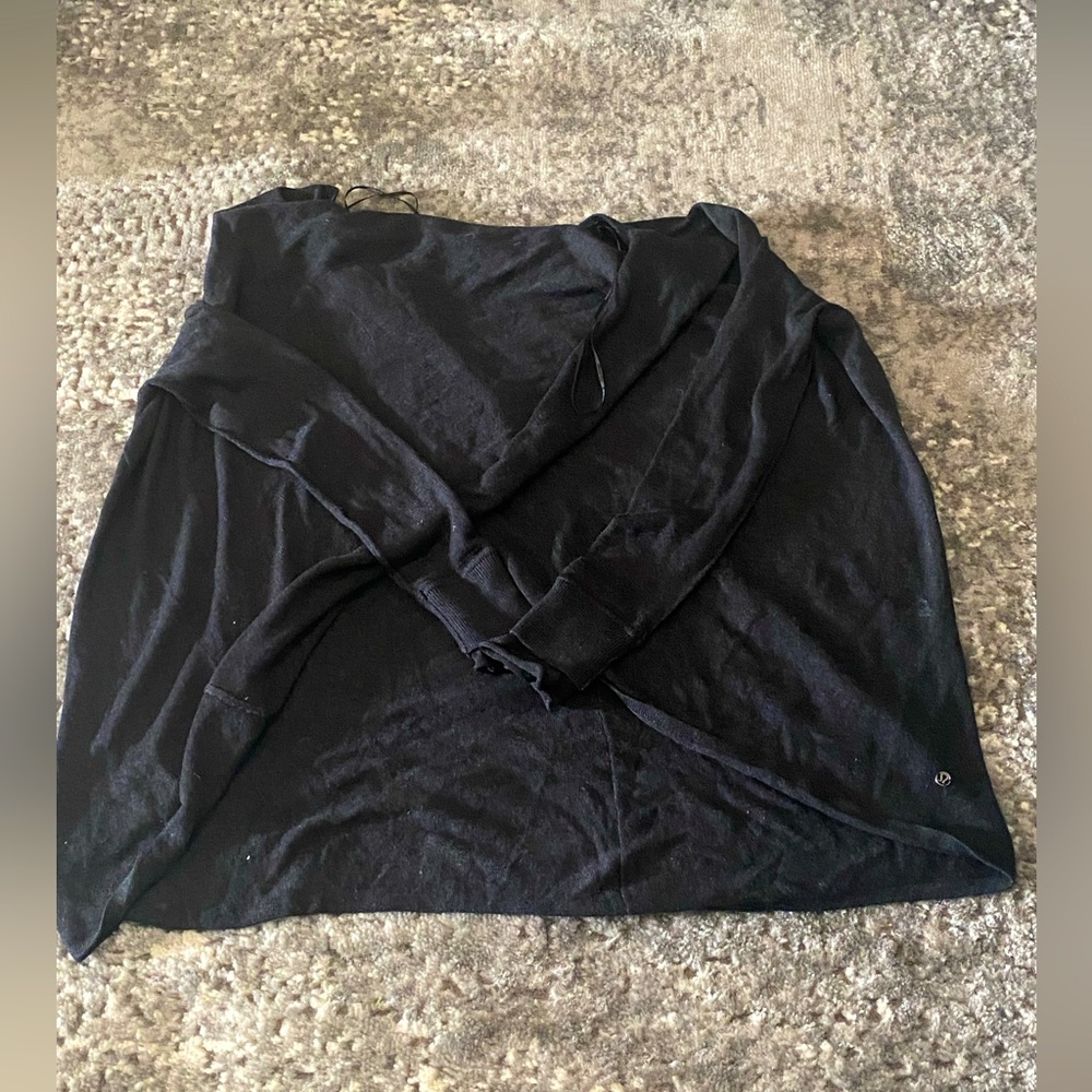 Black Lululemon Wrap Sweater